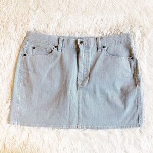 Two by Vince Camuto stripe blue denim skirt 12